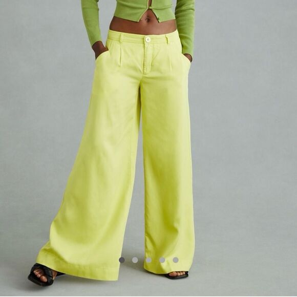 Anthropologie Low-Rise Wide-Leg Trousers | Size UK 6/US 8 - Picture 1 of 5